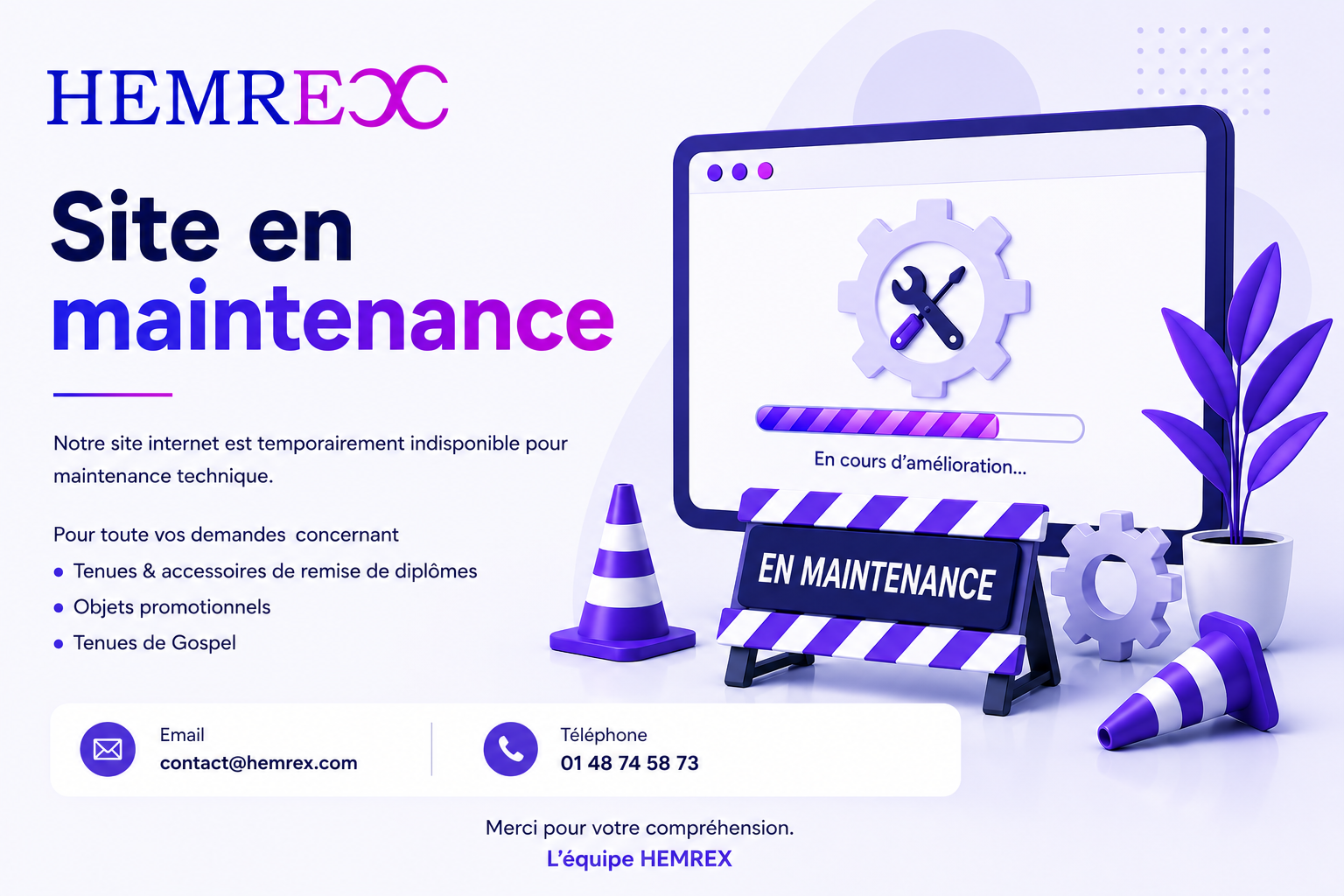 Site HEMREX en maintenance