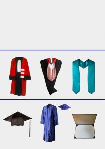 tenues et accessoires remise des diplômes