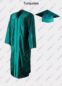 toge et toque turquoise couleur brillant cérémonie remise des diplômes et chorale gospel