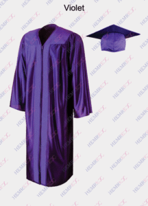 toge et toque violet couleur brillant cérémonie remise des diplômes et chorale gospel