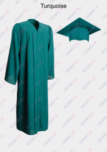 toge et toque turquoise couleur mat cérémonie remise des diplômes