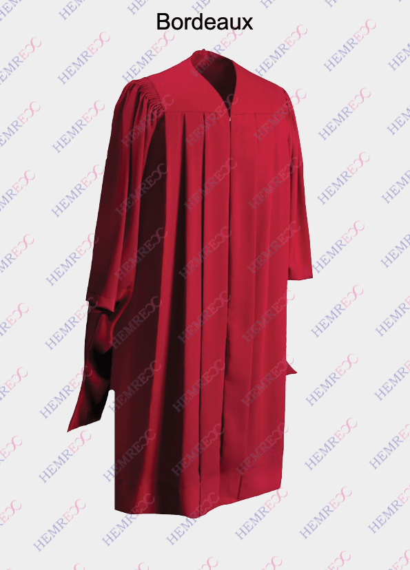 achat toge couleur bordeaux pour diplômé en master