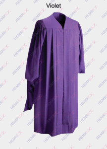 toge pour diplôme en master couleur violet mauve avec toque et cordon