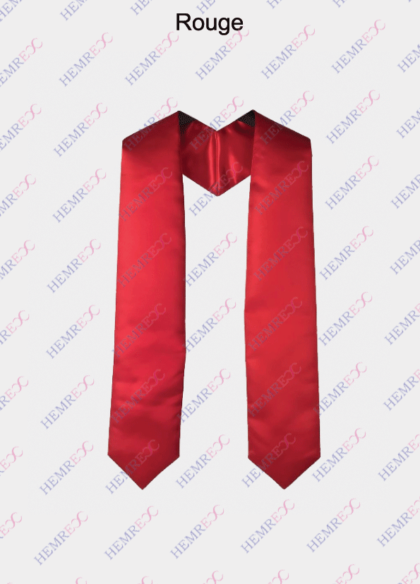 écharpe polyester satiné rouge