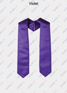 écharpe polyester satiné violette