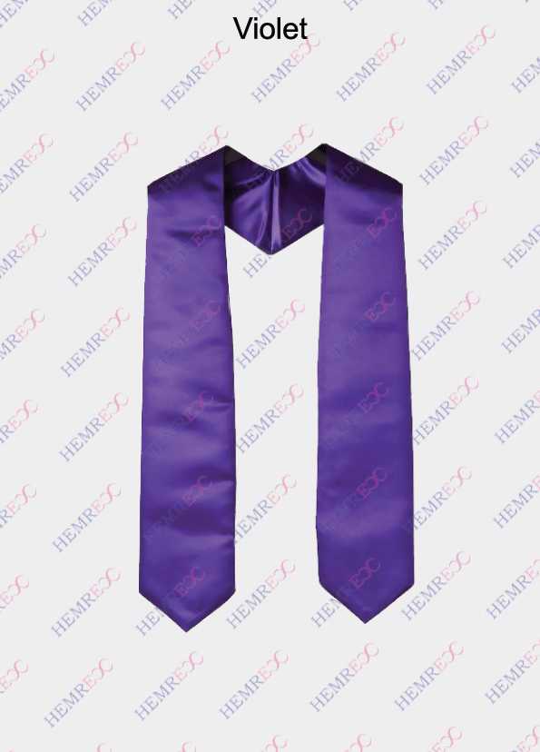 écharpe polyester satiné violette