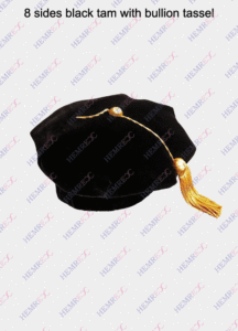8 sides black PhD tam