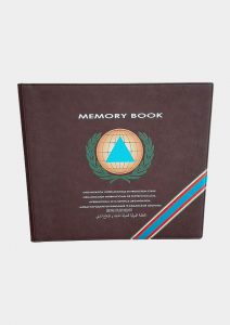memory book en cuir et insert feuilles