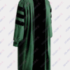 toge doctorale PhD couleur vert foncé