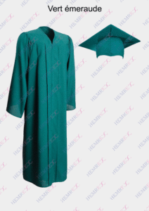 toge et toque couleur mat vert émeraude