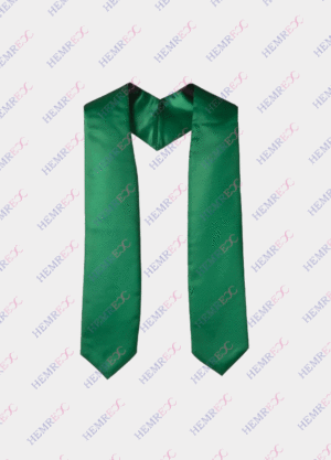 Echarpes personnalisées remise des diplômes vert émeraude