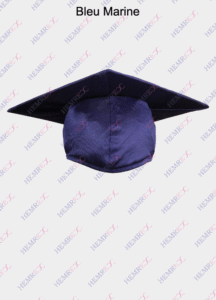 toque brillante bleu marine