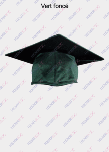toque brillante vert foncé