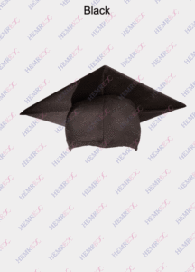 graduation matte finish cap black