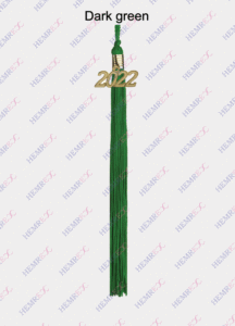 graduation tassel dark green