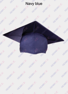 graduation matte finish cap navy blue