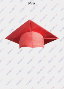 graduation matte finish cap pink