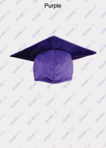 Graduation shiny finish cap purple