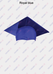 graduation matte finish cap royal blue