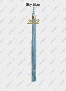 graduation tassel sky blue