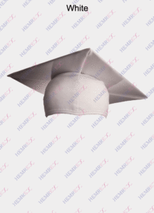 graduation matte finish cap white