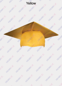 graduation matte finish cap yellow