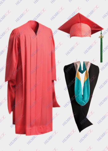 Master pink gown cap hood