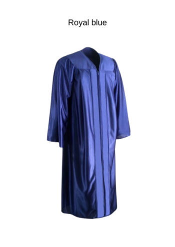 Academic shiny finish gown