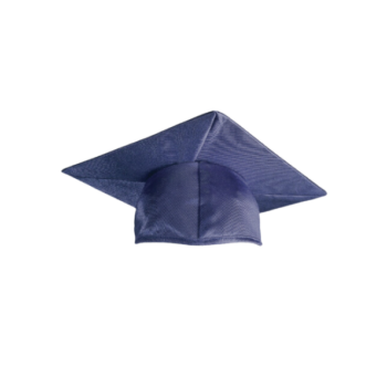 Graduation shiny finish cap