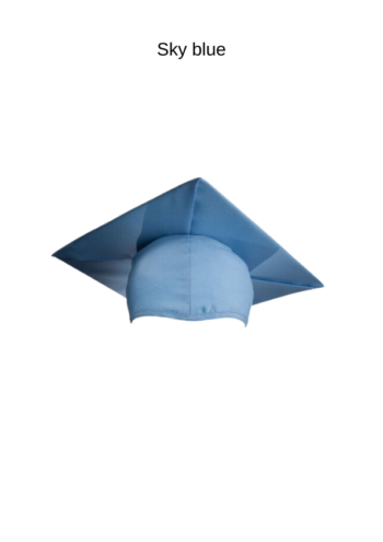 Graduation matte finish cap