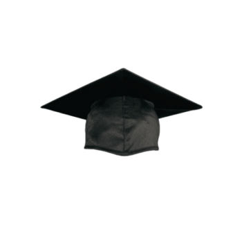 Graduation shiny finish cap