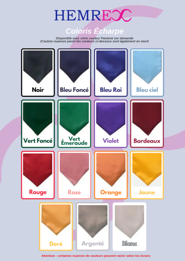 Coloris ECHARPE