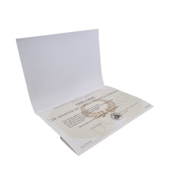 Porte diplôme cartonné