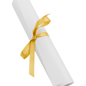 Satin ribbon for diploma certificate