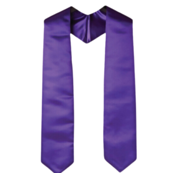 Plain graduation stole