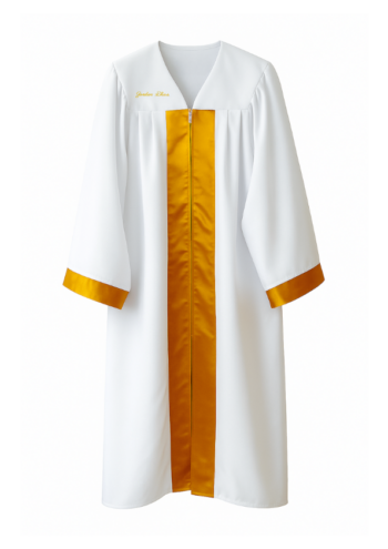 Academic two-colored gown