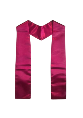 Plain graduation stole