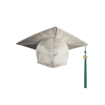 Graduation shiny finish cap